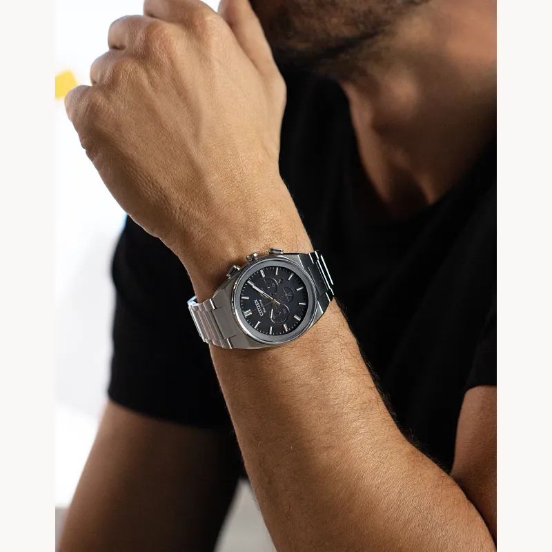 CITIZEN ストックポート Axiom SC Black Dial Stainless Steel Bracelet CA4580-50E